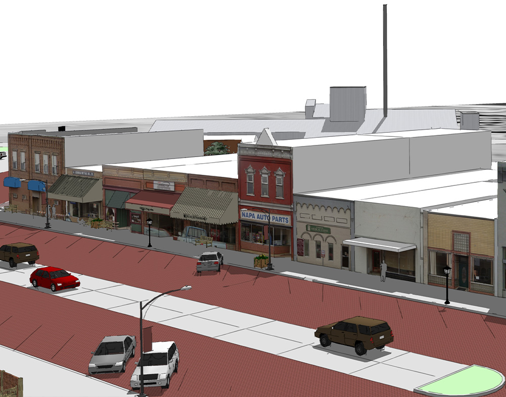 downtown Scribner, NE